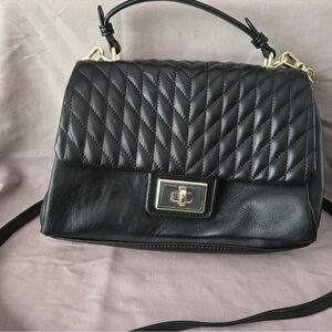 Karl Lagerfeld Black Quilted Shoulder Bag